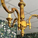 Small gilded bronze chandelier