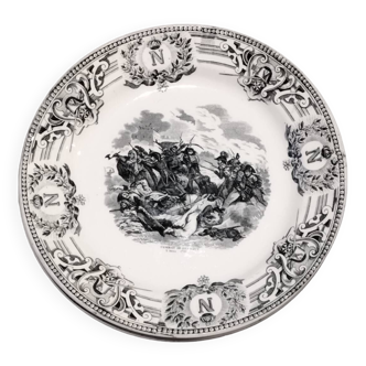 Assiette parlante les batailles de Napoléon