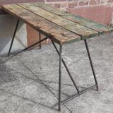 Folding workshop table