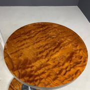 Lampe de sol Bauhaus restaurée avec table intégrée par R. Slezák