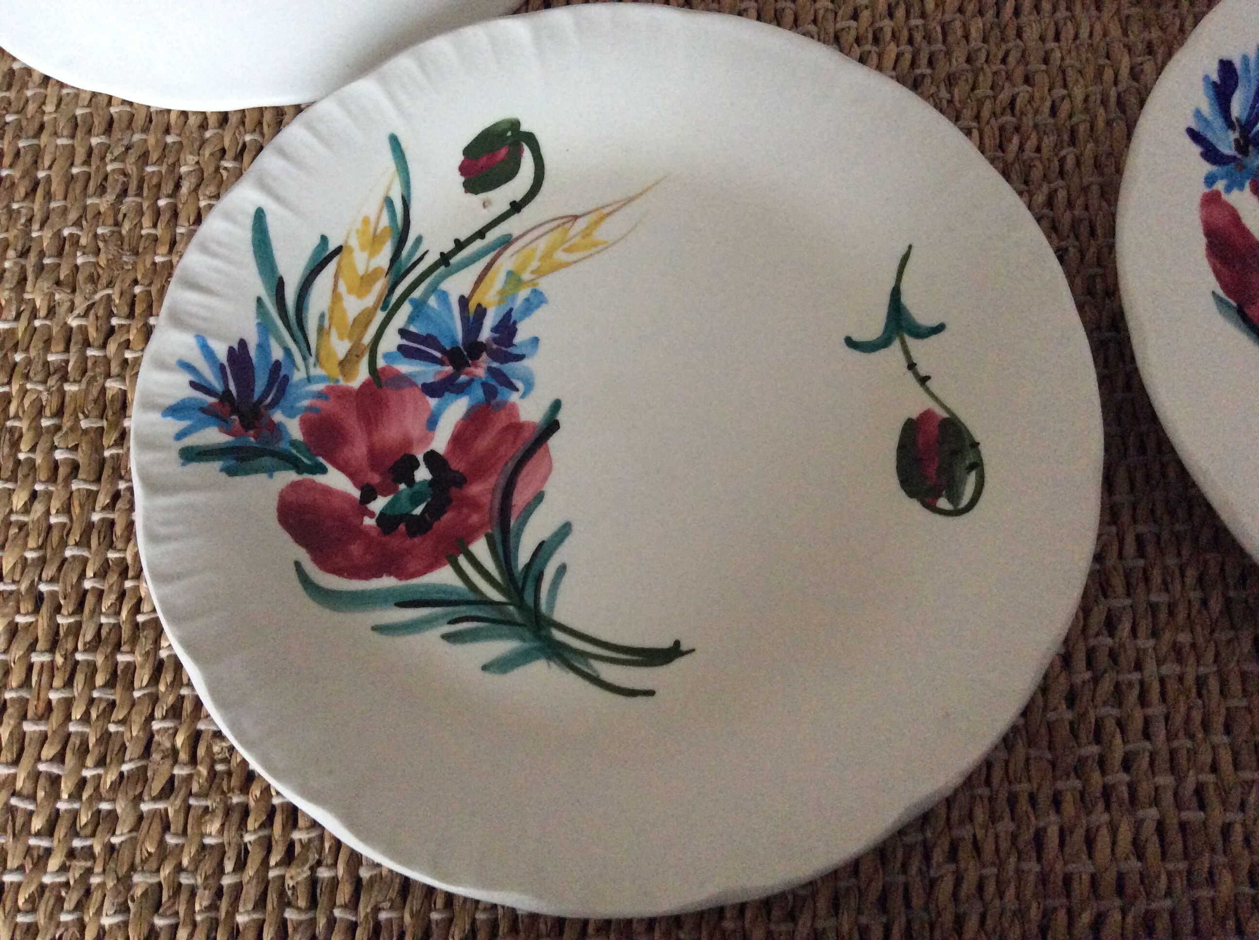 Set de 8 assiettes Vallauris