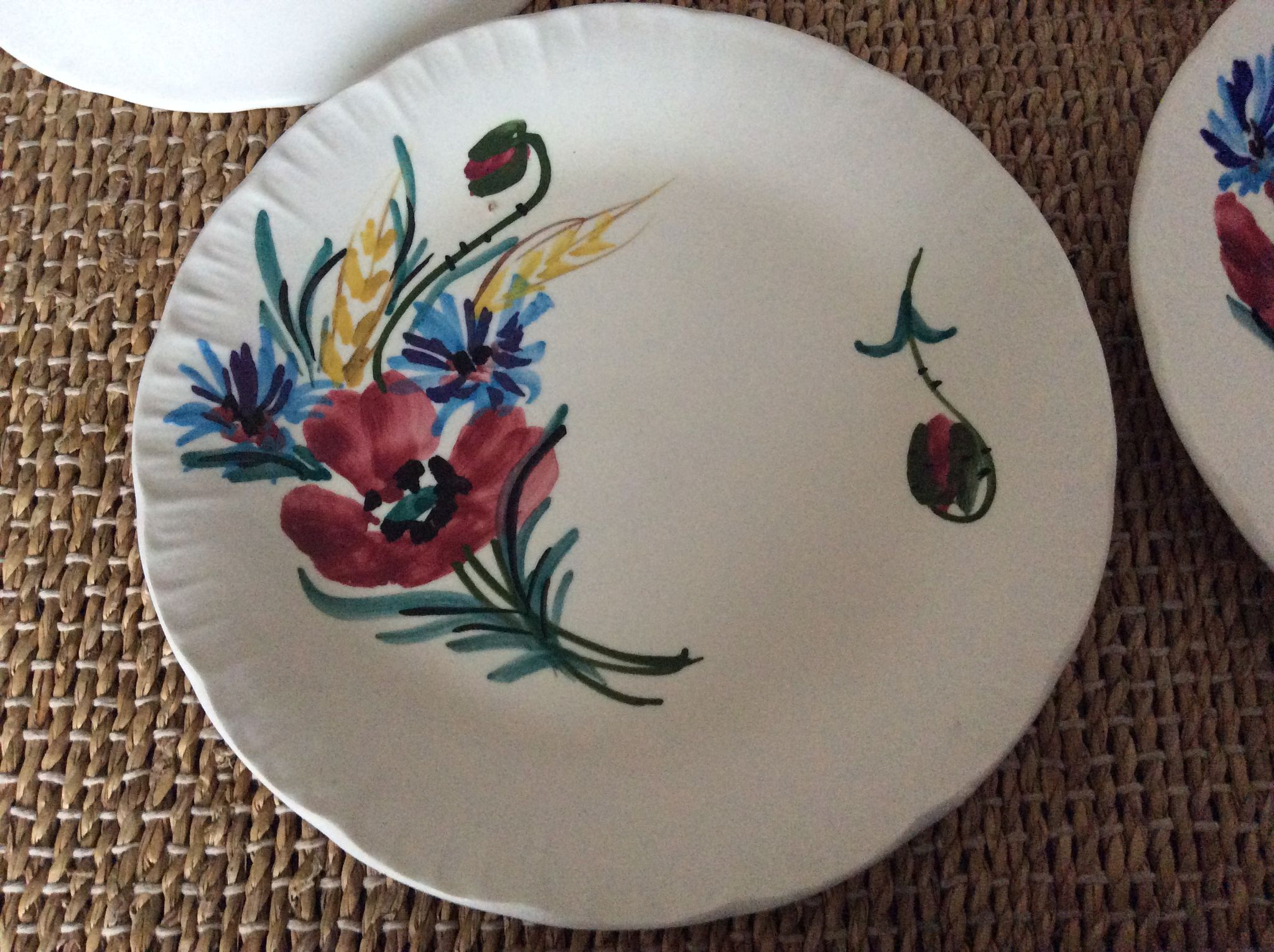 Set of 8 Vallauris plates