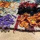 Colorful Boucherouite Moroccan rug - 141 x 240 cm