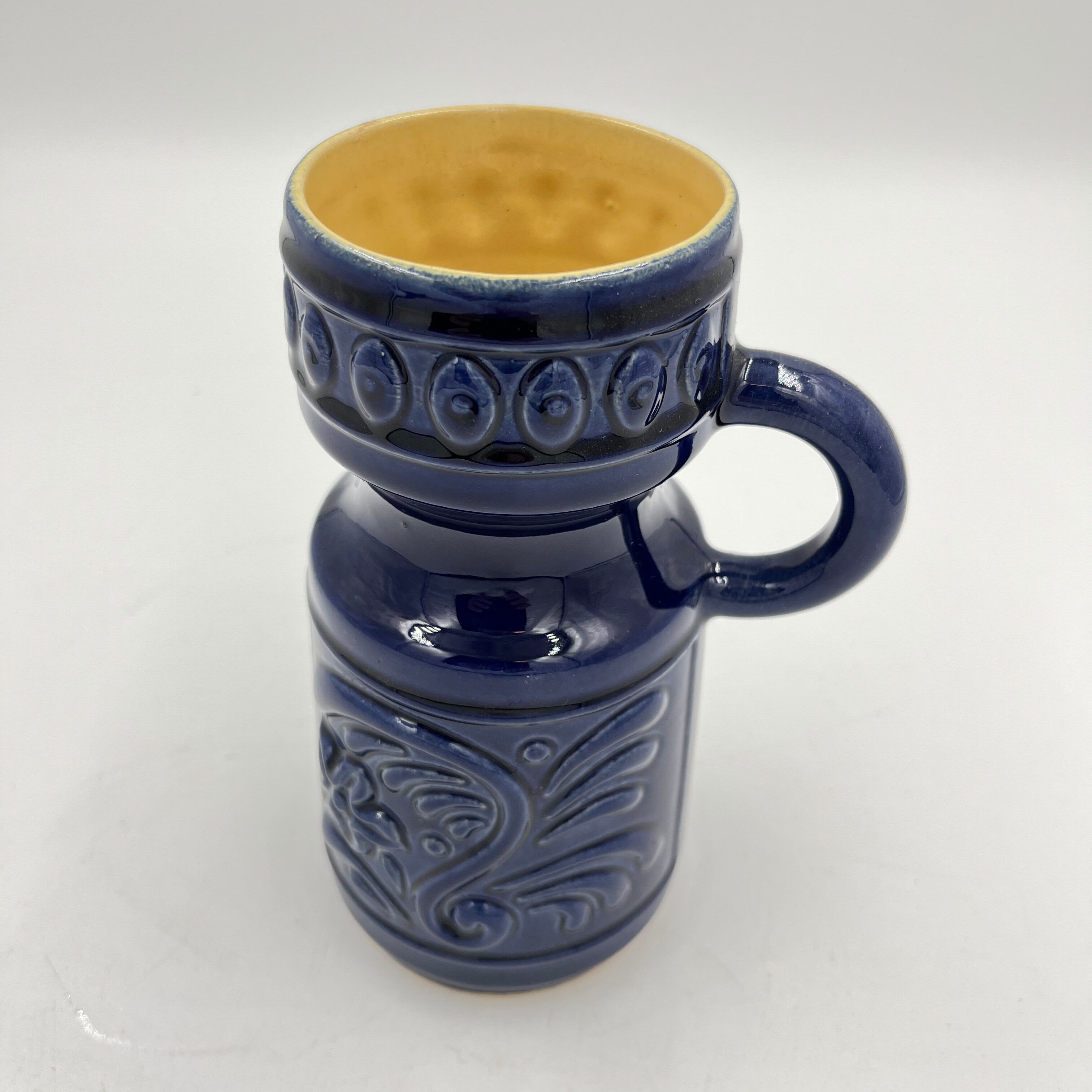 Blue ceramic vase