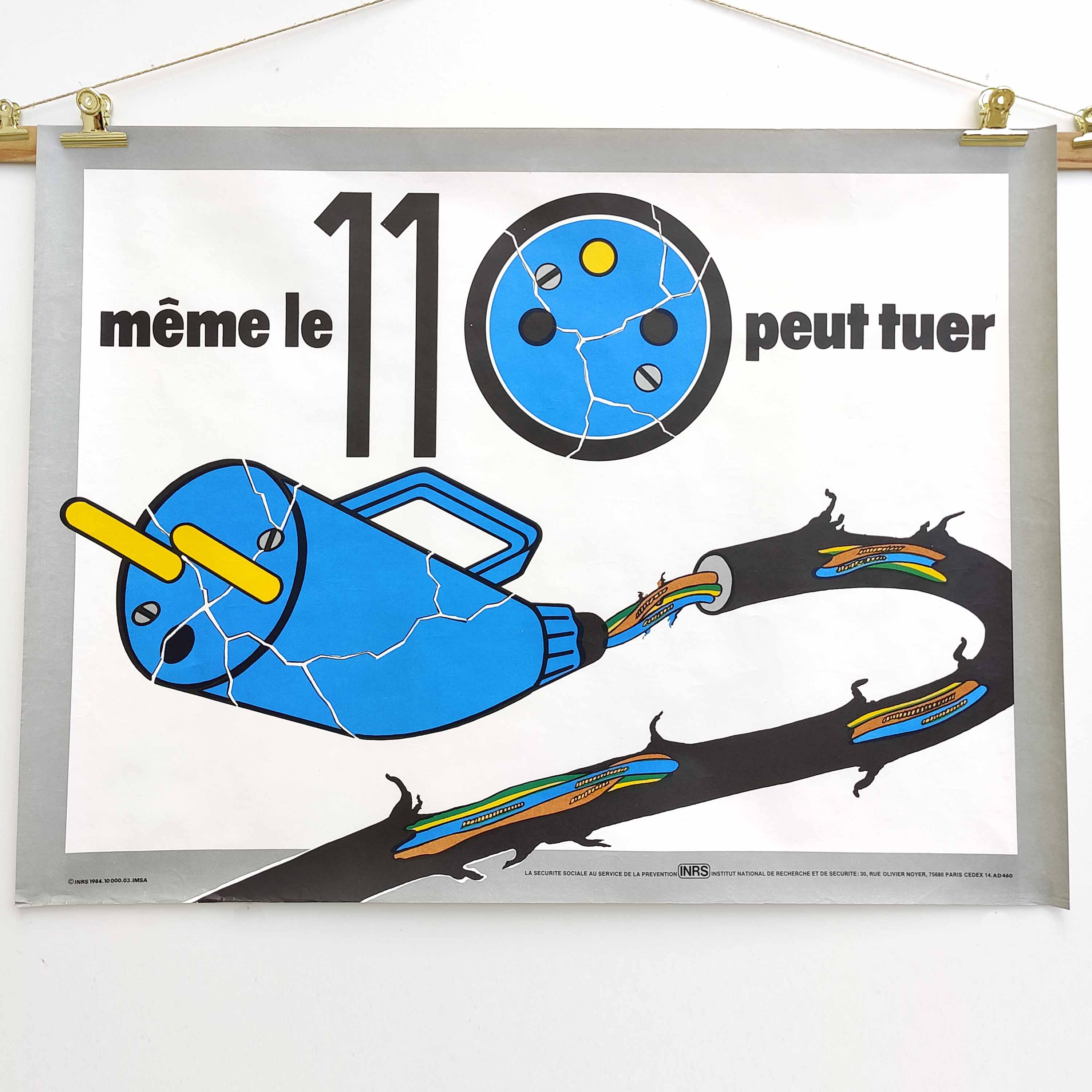 Vintage poster INRS 1984