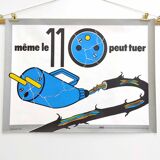 Vintage poster INRS 1984