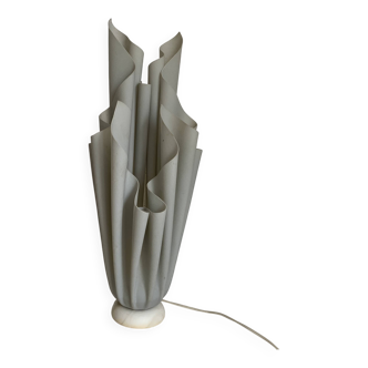 Vintage 1970s Athena Georgia Jacob Mouse Grey Draped Lamp - 50 cm