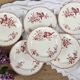 Assiettes plates Favori Sarreguemines rose