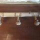 Wall coat rack with 4 hooks in raw wood