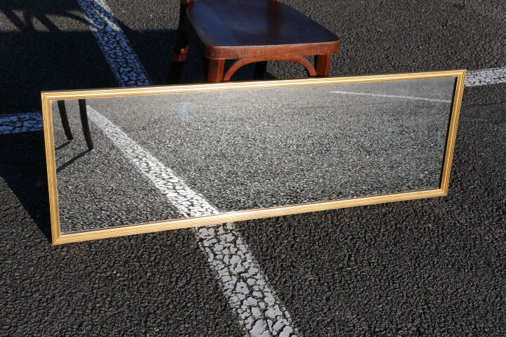 Golden mirror 113x38mm
