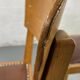 Pair of wooden and leather chairs
