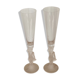 Champagne Deutz 2 flutes Love de Deutz