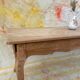 Table de ferme courbée style provençal bois brut