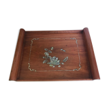 Wood and mother-of-pearl top