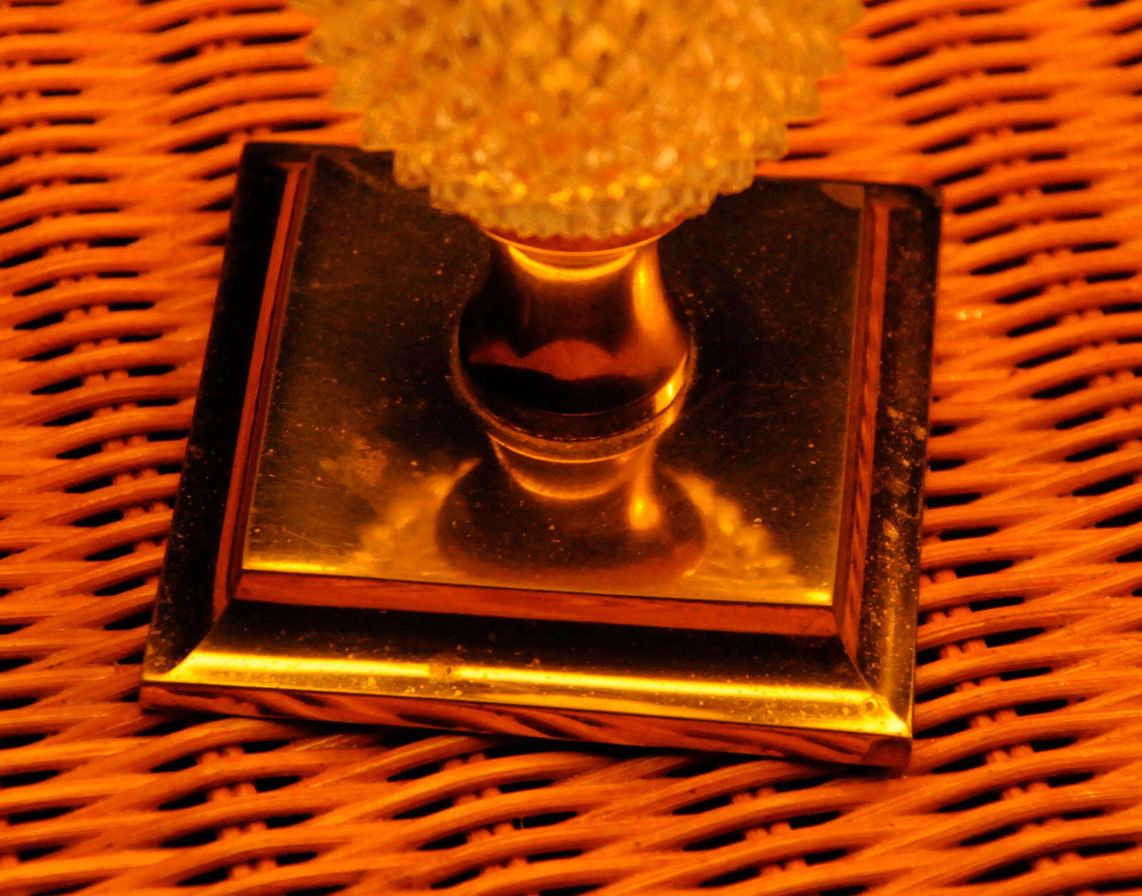 Paire de lampes en verre, modèle baccarat, xxe siècle
