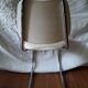 3 white skai chairs, 70's