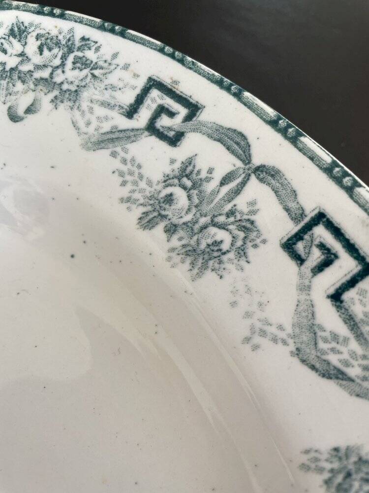 Antique oval dish Moulin des Loups model Athens