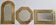 Set of 3 wall mirrors in brass, Moroccan craftsmanship, 20 cm