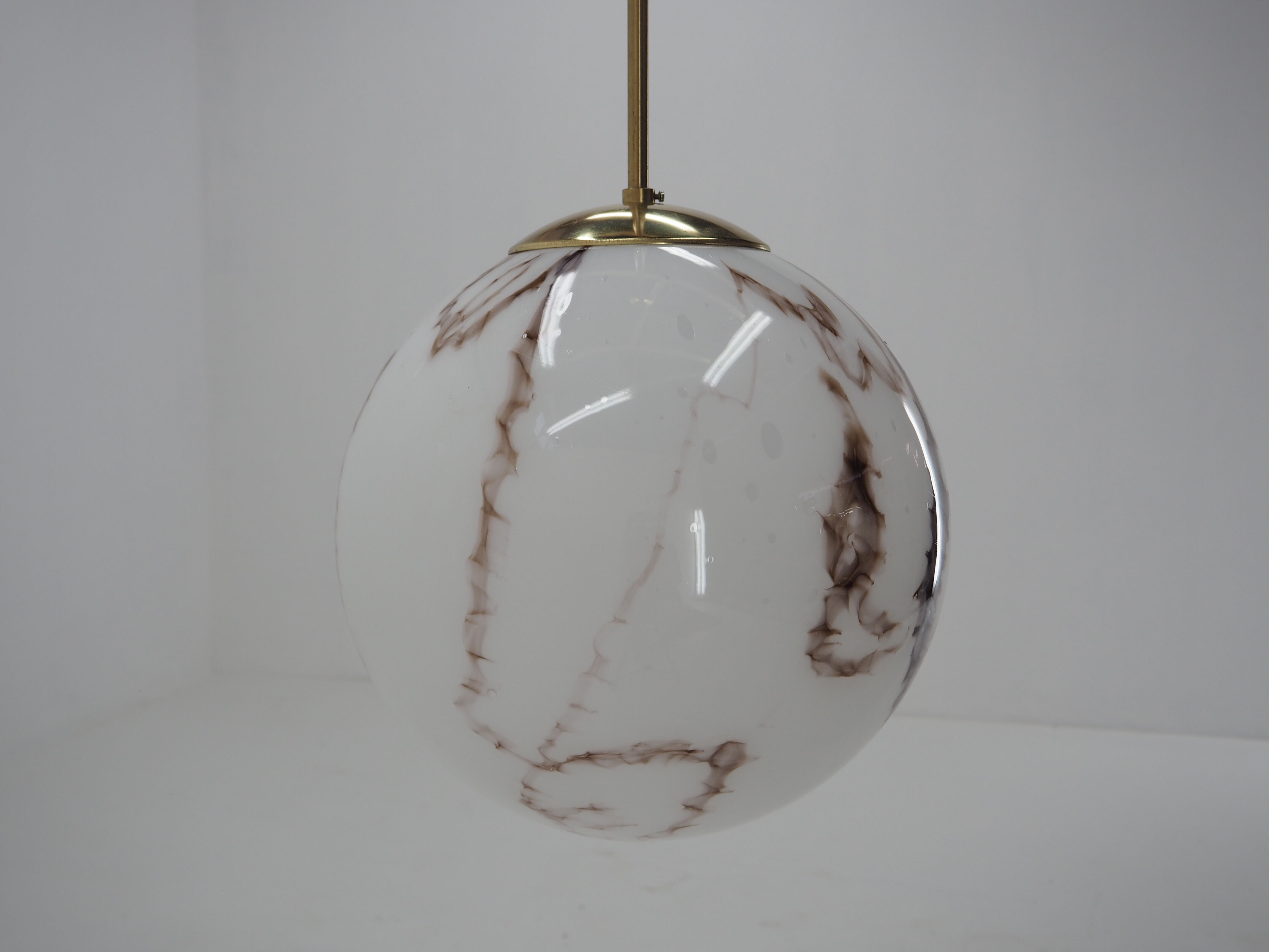 Art deco glass chandelier, Germany, 1930s