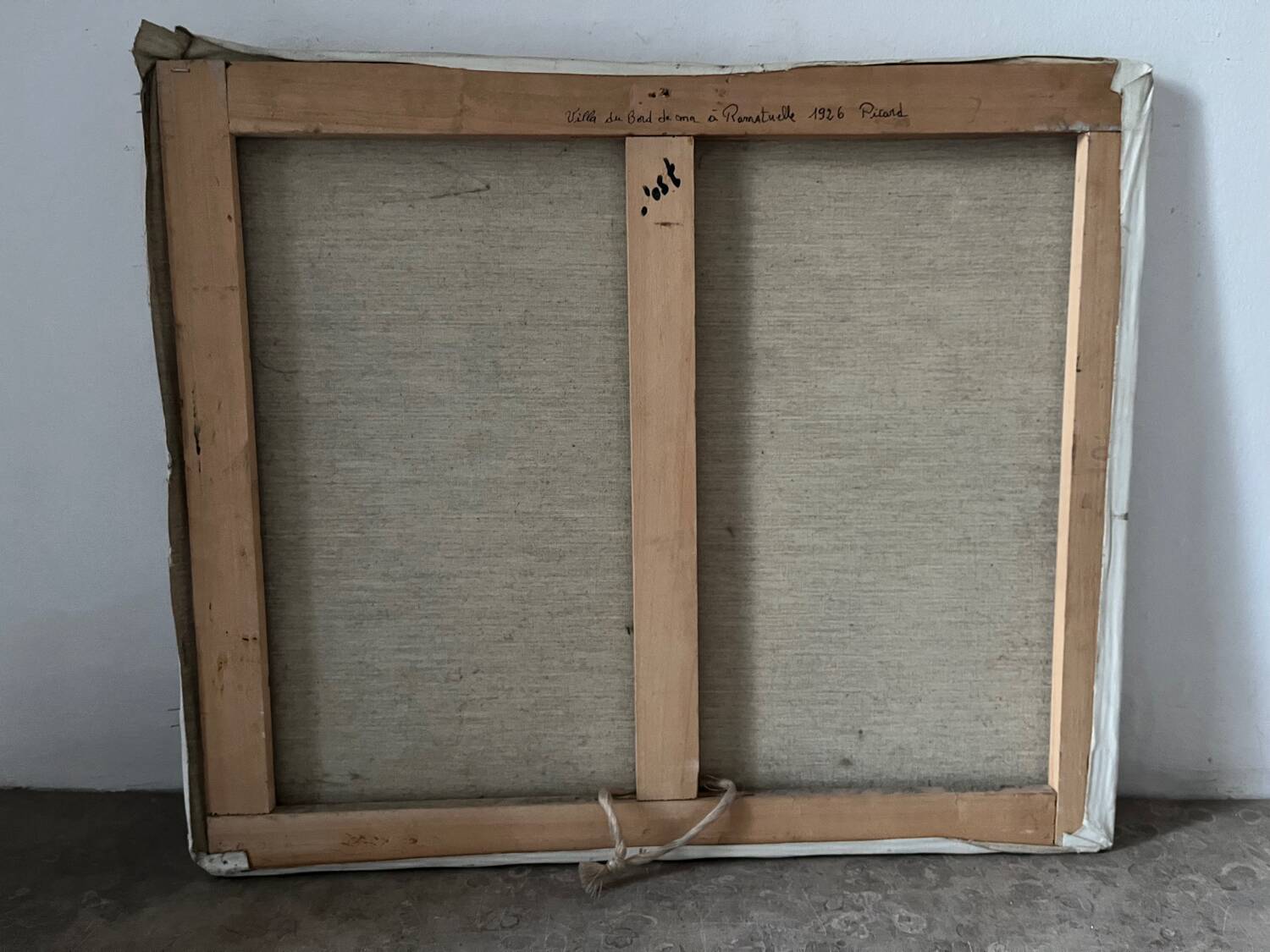 Villa by the seaside in Ramatuelle, oil on canvas signed Picard 1926.