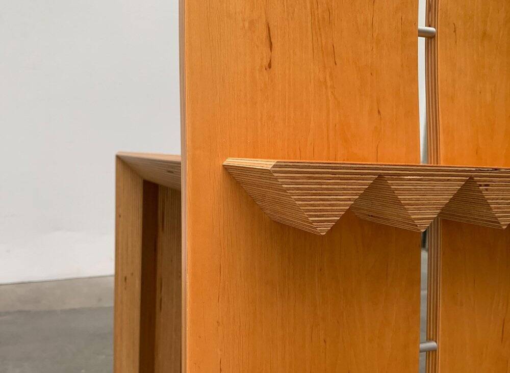 Postmodern chair with a high backrest