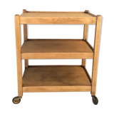 1950s wheeled oak dessert