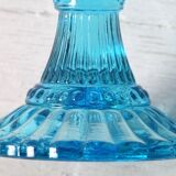 Vintage Iittala Marimekko Aqua Blue Pedestal Bowl - Finnish Design