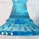 Vintage Iittala Marimekko Aqua Blue Pedestal Bowl - Finnish Design