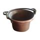 Small cauldron . hammered copper