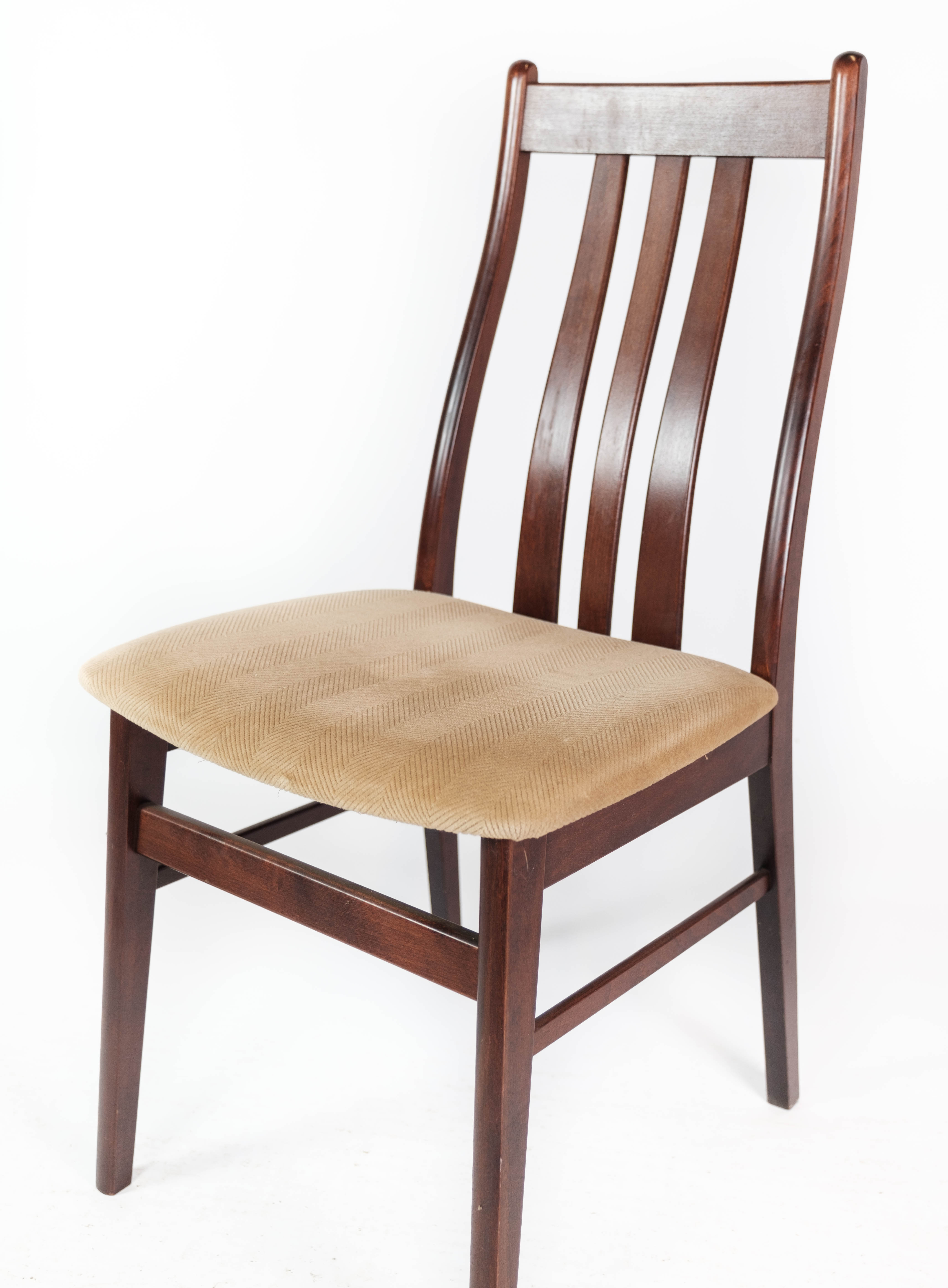 Set of four dining room chairs of mahogany of Danish design by Farstrup, 1960s