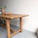 Solid oak farm table