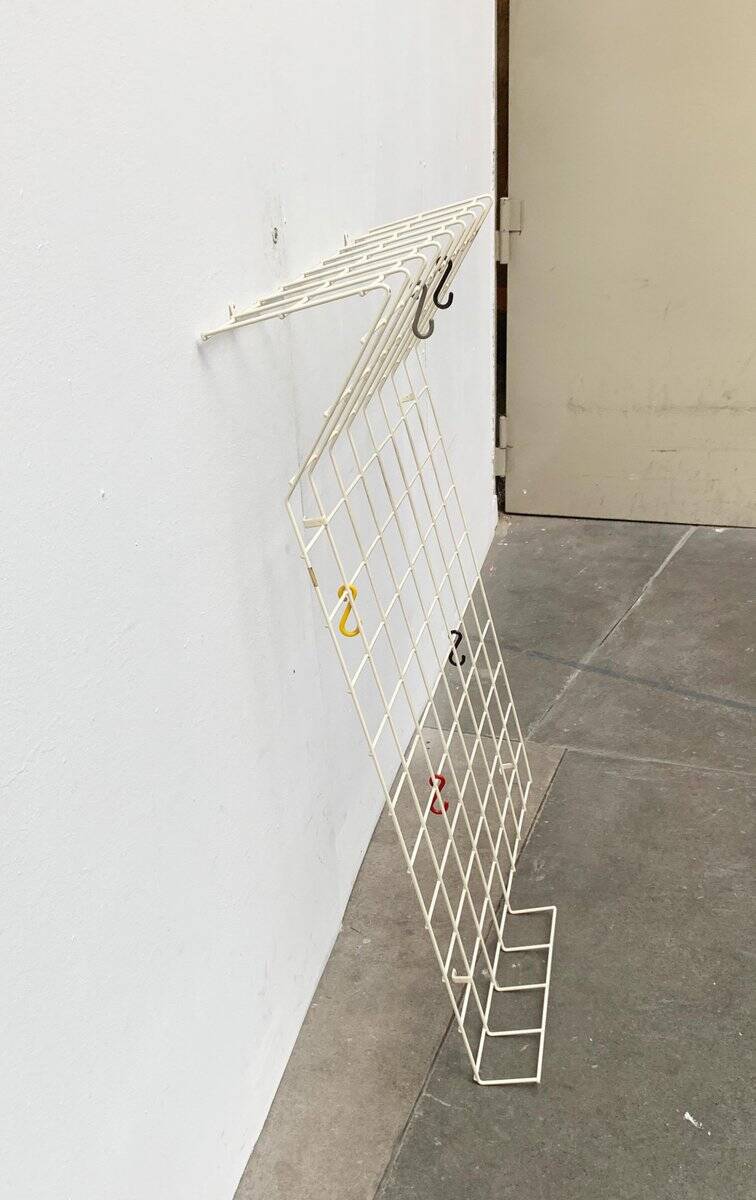 Mid-century German minimalist rope coat rack from the 1960s.