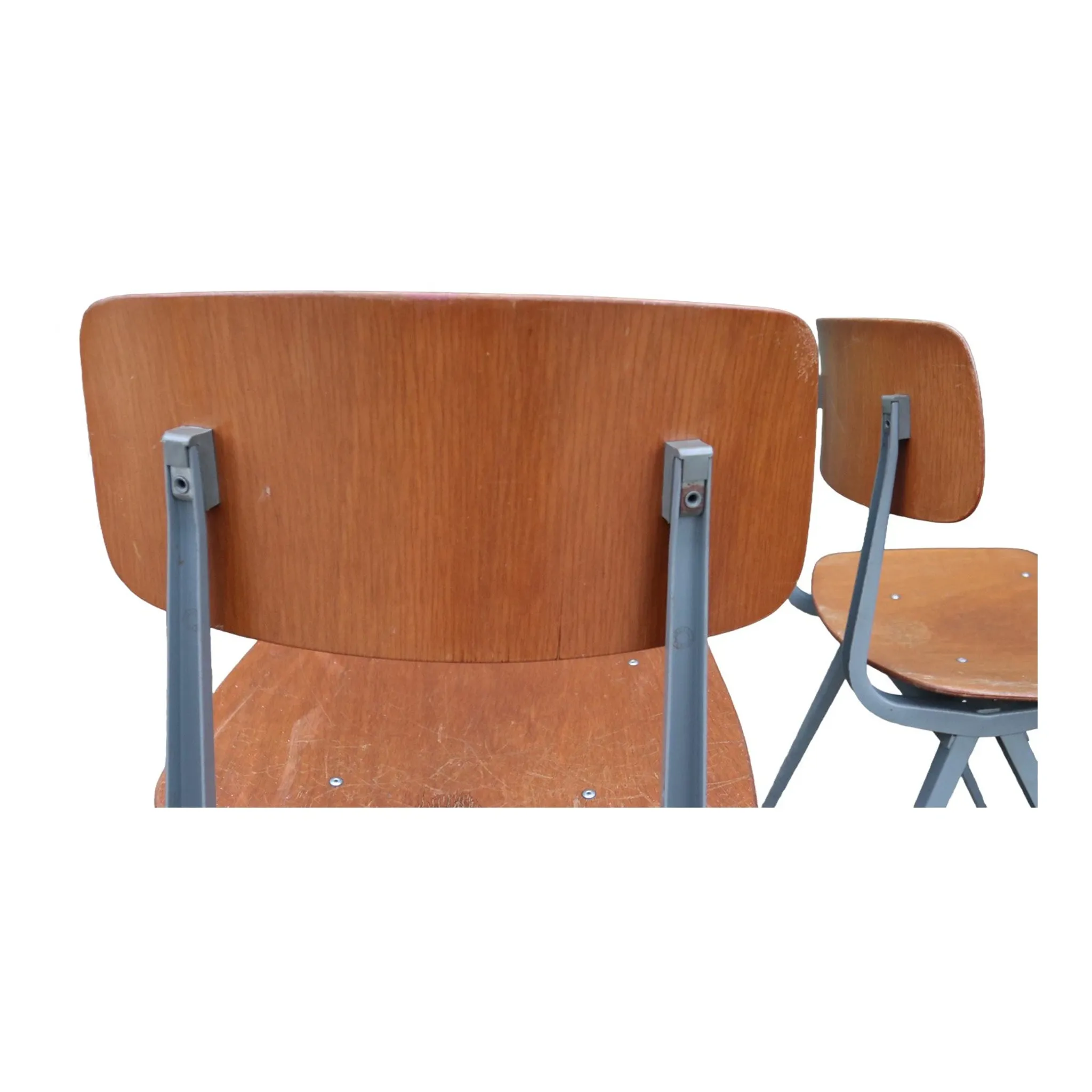 Set of 2 Friso Kramer Result chairs – Ahrend de Cirkel, grey, 1960s