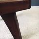 Brutalist Rustic Slate Tile & Oak Coffee Table, Belgium, 1960s