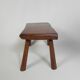 Vintage oak stump stool, 1960s