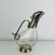 Silver-plated wine carafe jug, duck