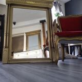Miroir trumeau doré, 108x86 cm