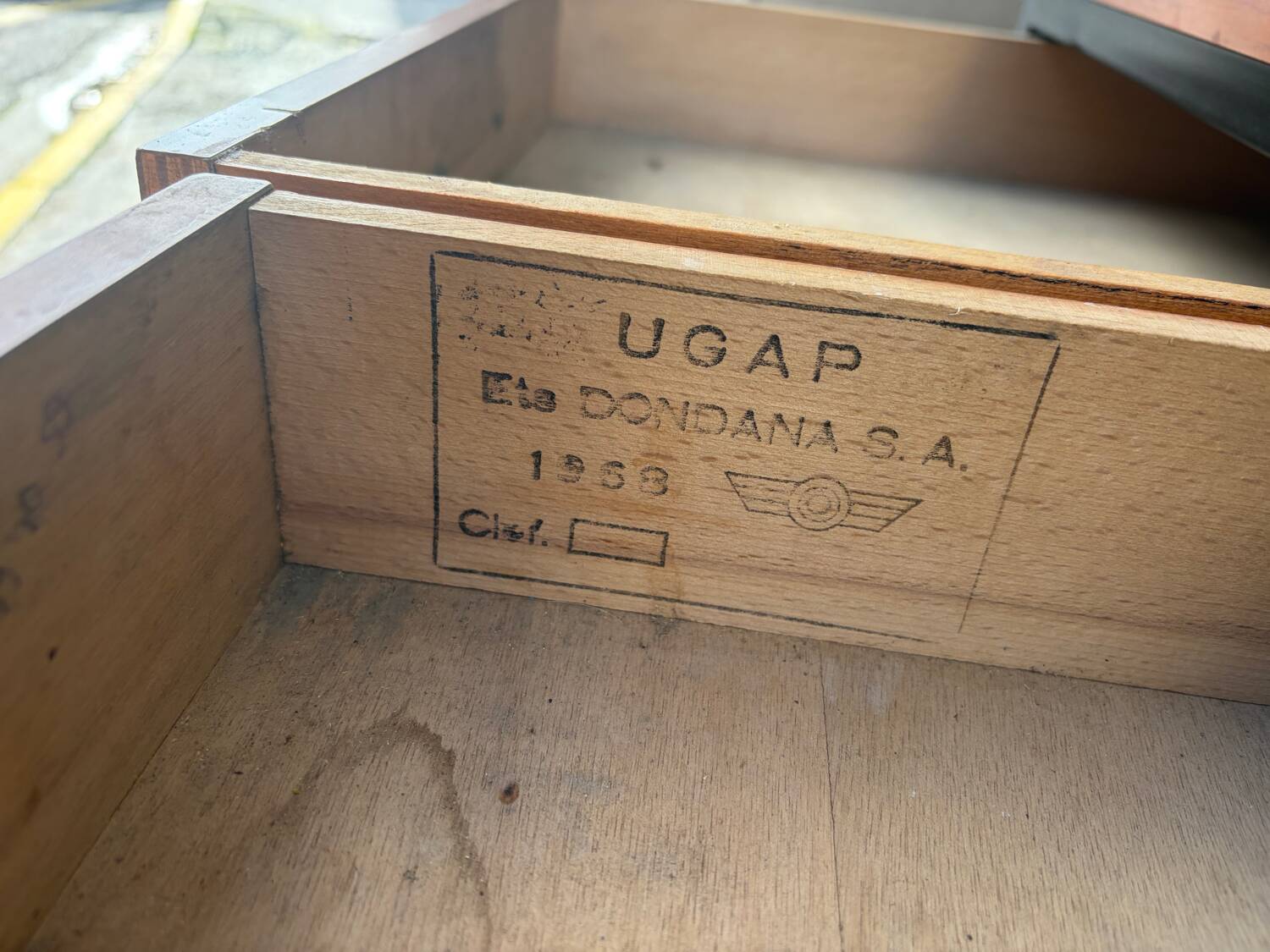 Bureau moderniste vintage année 60 ets Dondana