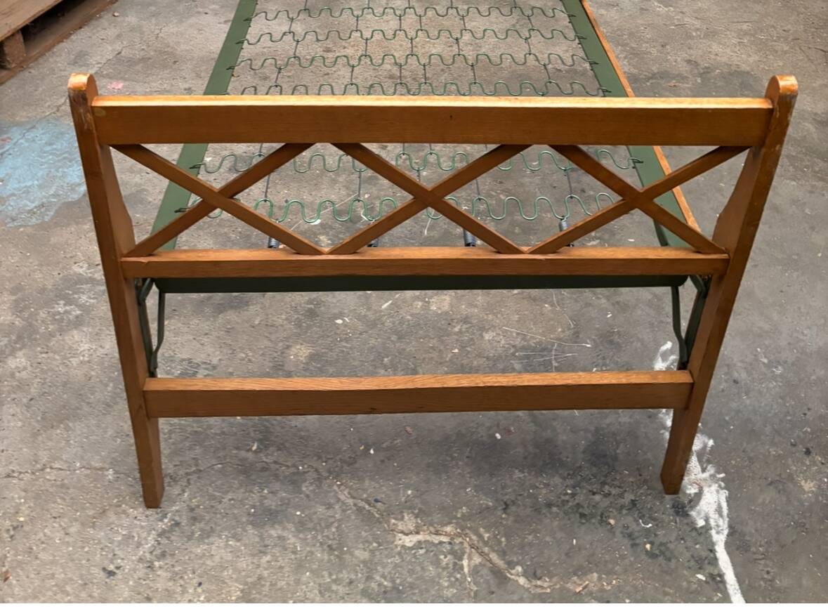 1950s boarding school bed