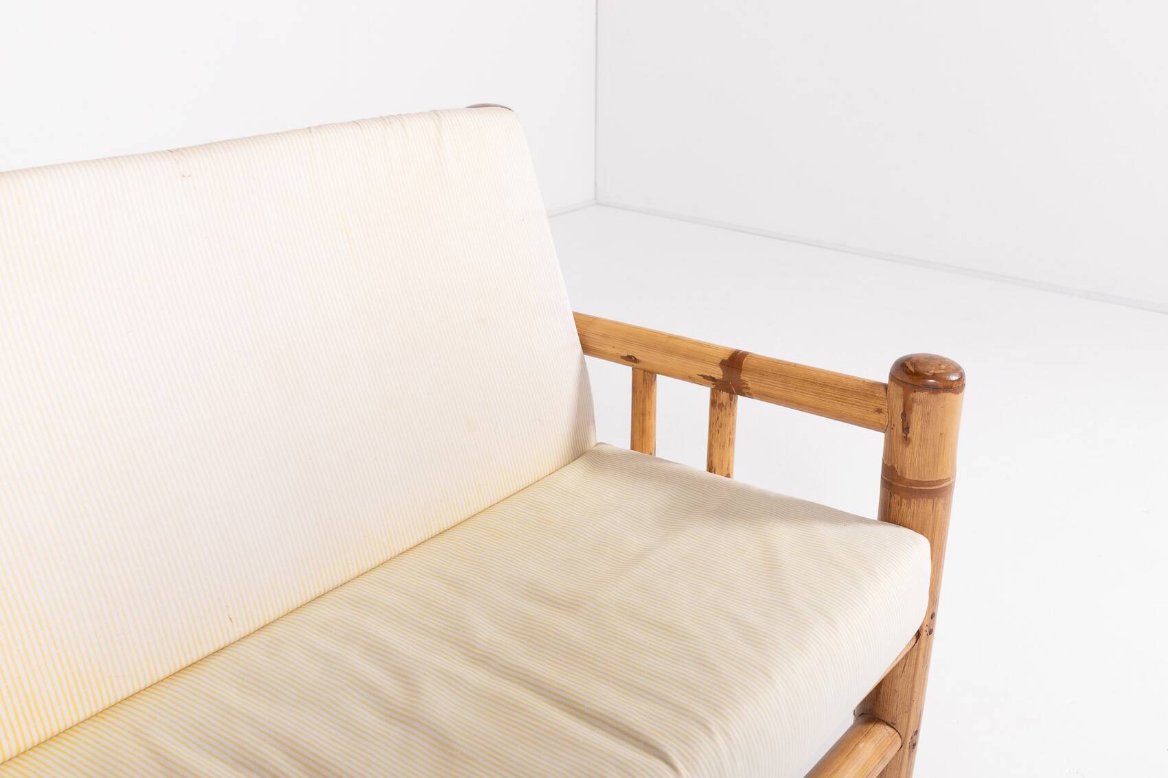 Banquette en bambou, Italie 1970