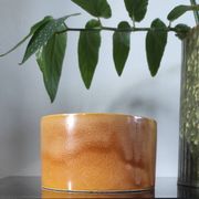 Cache-pot vintage années 70 en céramique émaillée