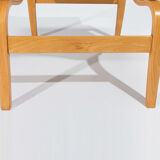 Bruno Mathsson Eva Armchairs in Beech & Linen, Mid Century Swedish Design 1960’s