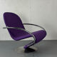 Chaise lounge Panton Streamline de l'ère spatiale pour Fritz Hansen 1-2-3, années 1970