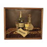 Carton publicitaire pontarlier pernod fils absinthe. chromolithographie