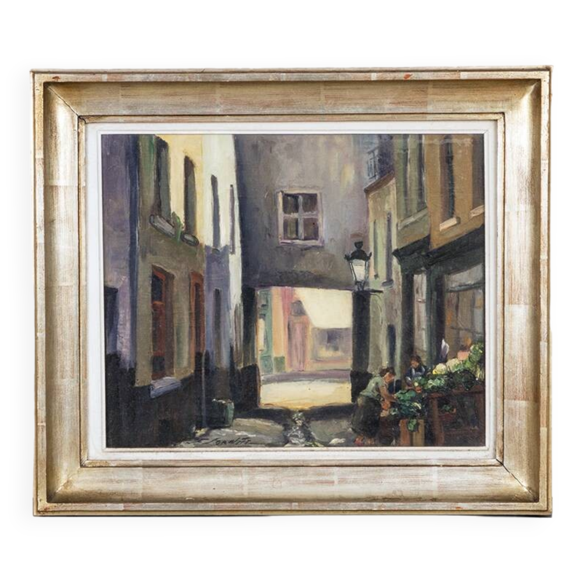 Brussels Street Scene Painting