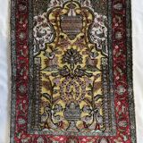 Tapis Hereke soie et fil d'or