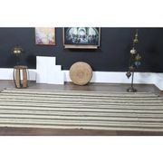 1970s Vintage Turkish Handmade Wool Cotton Brown Kilim Rug 173x369