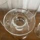 Set of 5 crystal champagne flutes from the 1970s.