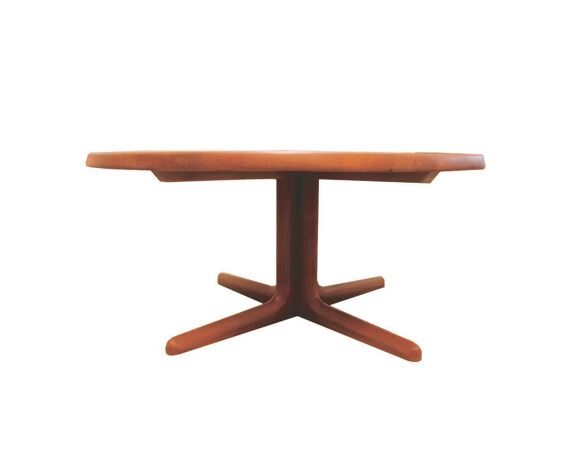 Danish Solid Teak Round Coffee Table 1970s Selency Danish Solid Teak Round Coffee Table, Danish Round Coffee Table