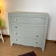 Vintage art deco wood chest of drawers